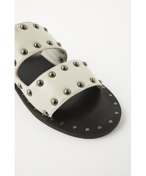 MOUSSY（マウジー）の「STUDS BELT サンダル（サンダル・レディース・ブラック/ホワイト・LARGE/SMALL/MEDIUM）」の8枚目の写真