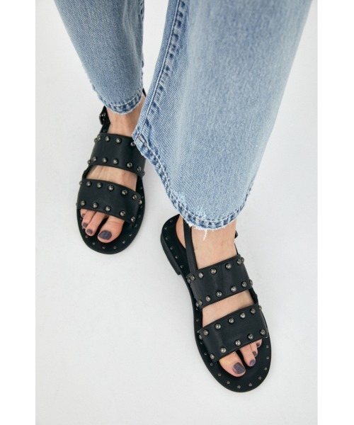 MOUSSY（マウジー）の「STUDS BELT サンダル（サンダル・レディース・ブラック/ホワイト・LARGE/SMALL/MEDIUM）」の17枚目の写真