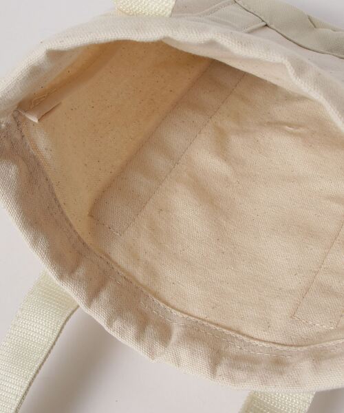 Lee（リー）の「【Lee/リー】コットンキャンバス ミニ巾着トートバッグ/ 巾着ポーチ/ エコバッグ（トートバッグ・レディース・グレー/オフホワイト/オリーブ・FREE）」の9枚目の写真