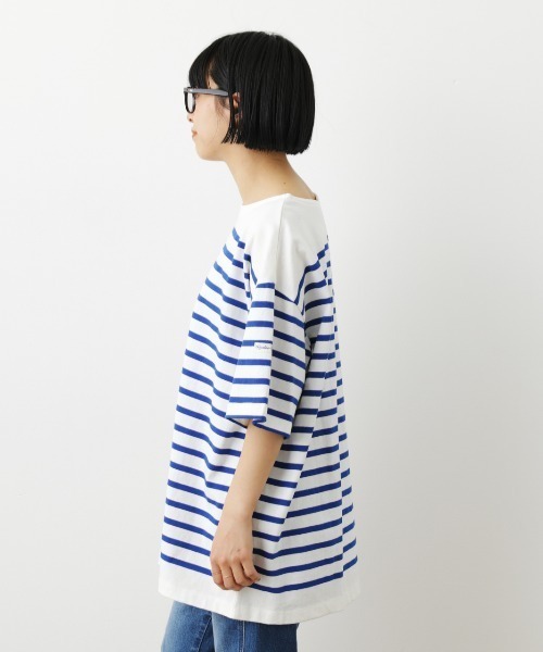 RODEO CROWNS WIDE BOWL（ロデオクラウンズワイドボウル）の「バスクボーダーTシャツ（Tシャツ/カットソー・レディース・グリーン系その他/ブルー系その他/ピンク系その他/イエロー系その他・FREE）」の14枚目の写真