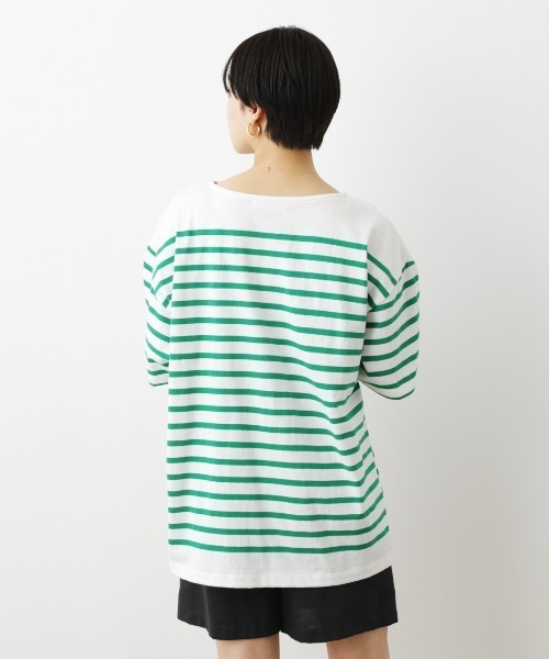 RODEO CROWNS WIDE BOWL（ロデオクラウンズワイドボウル）の「バスクボーダーTシャツ（Tシャツ/カットソー・レディース・グリーン系その他/ブルー系その他/ピンク系その他/イエロー系その他・FREE）」の22枚目の写真