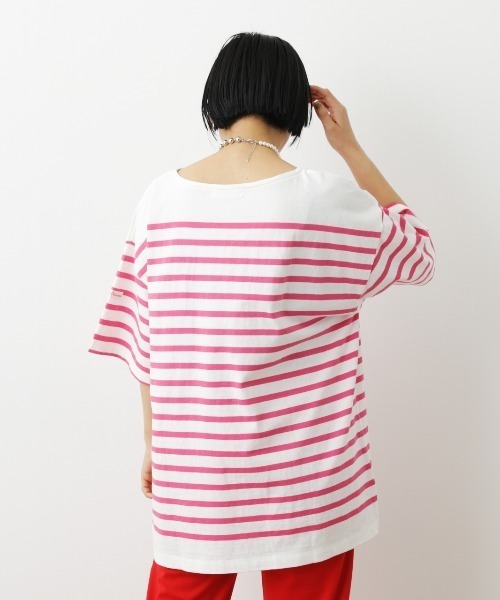 RODEO CROWNS WIDE BOWL（ロデオクラウンズワイドボウル）の「バスクボーダーTシャツ（Tシャツ/カットソー・レディース・グリーン系その他/ブルー系その他/ピンク系その他/イエロー系その他・FREE）」の21枚目の写真