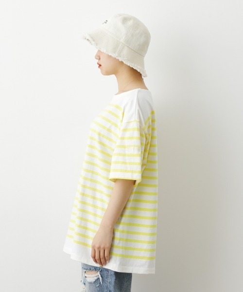 RODEO CROWNS WIDE BOWL（ロデオクラウンズワイドボウル）の「バスクボーダーTシャツ（Tシャツ/カットソー・レディース・グリーン系その他/ブルー系その他/ピンク系その他/イエロー系その他・FREE）」の11枚目の写真
