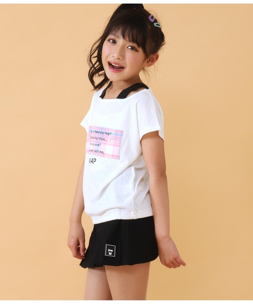 ANAP kids（アナップキッズ）の「重ね着風トップス（Tシャツ/カットソー・キッズ・ピンク/グリーン・130cm/120cm/110cm）」の3枚目の写真