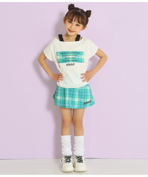 ANAP kids（アナップキッズ）の「重ね着風トップス（Tシャツ/カットソー・キッズ・ピンク/グリーン・130cm/120cm/110cm）」の13枚目の写真