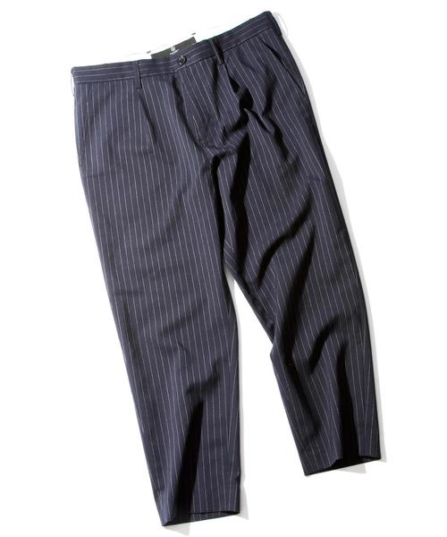 BEAUTY&YOUTH UNITED ARROWS（ビューティーアンドユースユナイテッドアローズ）の「【WEB限定】by ∴ ストライプ テーパード クロップド パンツ（スラックス・メンズ・グレー/ネイビー・SMALL/MEDIUM/LARGE）」の5枚目の写真