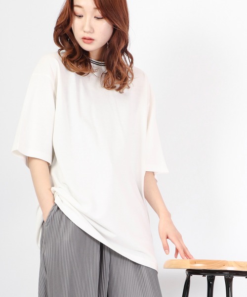 Bling Leads(ブリングリーズ)の「Bling Leads カノコリンガークルー半袖Teeシャツ(Tシャツ/カットソー・メンズ・ホワイト/ブラック/チャコール/ピンク/ネイビー・M/L)」の2枚目の写真