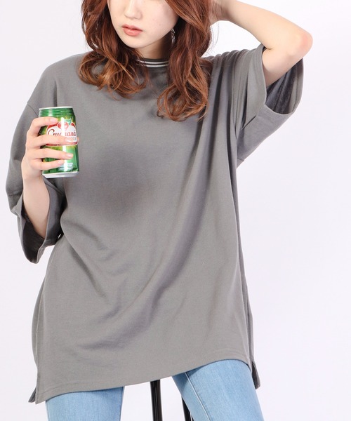 Bling Leads(ブリングリーズ)の「Bling Leads カノコリンガークルー半袖Teeシャツ(Tシャツ/カットソー・メンズ・ホワイト/ブラック/チャコール/ピンク/ネイビー・M/L)」の3枚目の写真