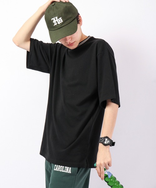 Bling Leads(ブリングリーズ)の「Bling Leads カノコリンガークルー半袖Teeシャツ(Tシャツ/カットソー・メンズ・ホワイト/ブラック/チャコール/ピンク/ネイビー・M/L)」の1枚目の写真