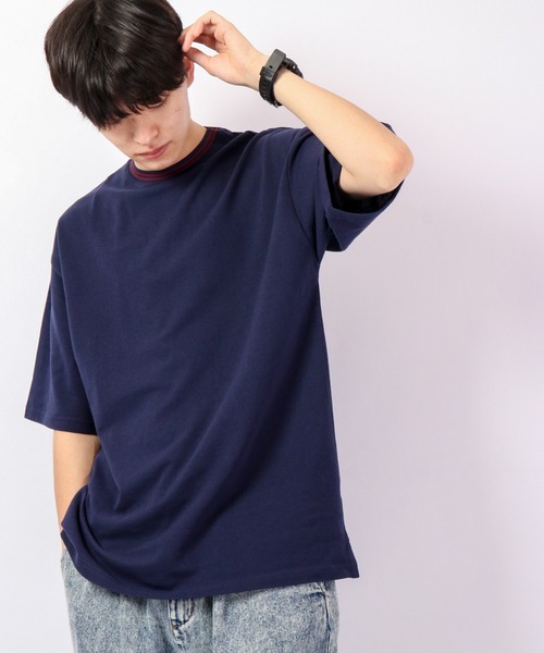 Bling Leads(ブリングリーズ)の「Bling Leads カノコリンガークルー半袖Teeシャツ(Tシャツ/カットソー・メンズ・ホワイト/ブラック/チャコール/ピンク/ネイビー・M/L)」の12枚目の写真