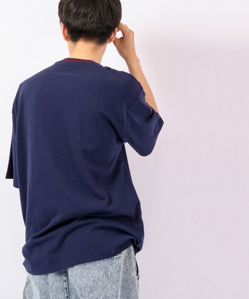 Bling Leads(ブリングリーズ)の「Bling Leads カノコリンガークルー半袖Teeシャツ(Tシャツ/カットソー・メンズ・ホワイト/ブラック/チャコール/ピンク/ネイビー・M/L)」の10枚目の写真