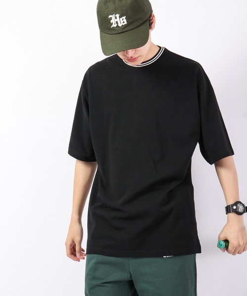 Bling Leads(ブリングリーズ)の「Bling Leads カノコリンガークルー半袖Teeシャツ(Tシャツ/カットソー・メンズ・ホワイト/ブラック/チャコール/ピンク/ネイビー・M/L)」の17枚目の写真