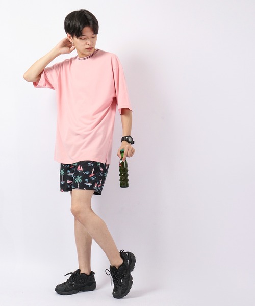 Bling Leads(ブリングリーズ)の「Bling Leads カノコリンガークルー半袖Teeシャツ(Tシャツ/カットソー・メンズ・ホワイト/ブラック/チャコール/ピンク/ネイビー・M/L)」の6枚目の写真