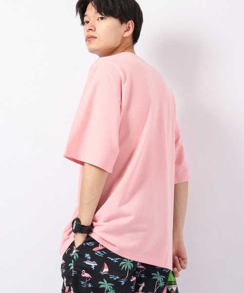 Bling Leads(ブリングリーズ)の「Bling Leads カノコリンガークルー半袖Teeシャツ(Tシャツ/カットソー・メンズ・ホワイト/ブラック/チャコール/ピンク/ネイビー・M/L)」の8枚目の写真