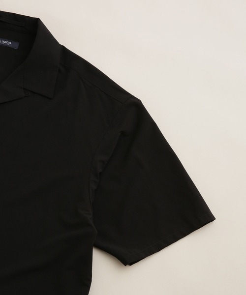 NANO universe(ナノユニバース)の「LB.04/ストレッチワイドオープンカラーシャツ 半袖(シャツ/ブラウス・メンズ・レッド系その他2/カーキ/ブラック/ネイビー・XL/S/M/L)」の5枚目の写真