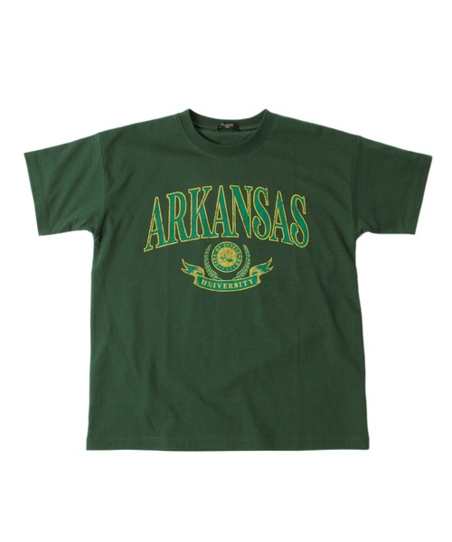 GLAZOS(グラソス)の「天竺・ドロップショルダーBIGカレッジロゴ半袖Tシャツ(Tシャツ/カットソー・キッズ・グリーン/ネイビー/ホワイト系その他・150cm/140cm/170cm/160cm/130cm)」の10枚目の写真