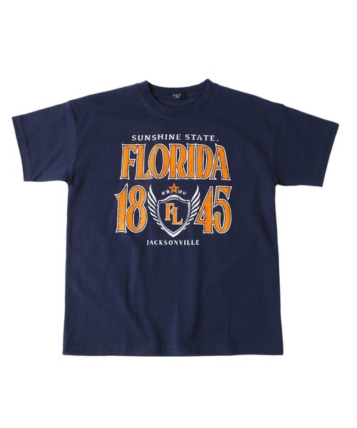 GLAZOS(グラソス)の「天竺・ドロップショルダーBIGカレッジロゴ半袖Tシャツ(Tシャツ/カットソー・キッズ・グリーン/ネイビー/ホワイト系その他・150cm/140cm/170cm/160cm/130cm)」の4枚目の写真