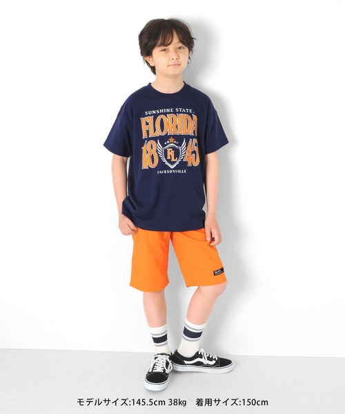 GLAZOS(グラソス)の「天竺・ドロップショルダーBIGカレッジロゴ半袖Tシャツ(Tシャツ/カットソー・キッズ・グリーン/ネイビー/ホワイト系その他・150cm/140cm/170cm/160cm/130cm)」の12枚目の写真