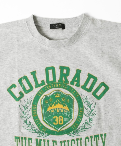 GLAZOS(グラソス)の「天竺・ドロップショルダーBIGカレッジロゴ半袖Tシャツ(Tシャツ/カットソー・キッズ・グリーン/ネイビー/ホワイト系その他・150cm/140cm/170cm/160cm/130cm)」の18枚目の写真