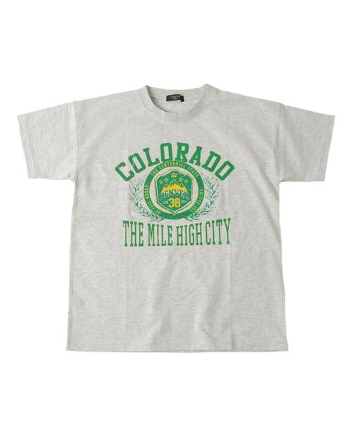 GLAZOS(グラソス)の「天竺・ドロップショルダーBIGカレッジロゴ半袖Tシャツ(Tシャツ/カットソー・キッズ・グリーン/ネイビー/ホワイト系その他・150cm/140cm/170cm/160cm/130cm)」の17枚目の写真