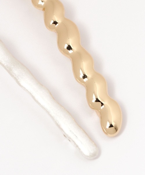 LEPSIM(レプシィム)の「ロングメタルバレッタ 282877(バレッタ/ヘアクリップ・レディース・シルバー/ゴールド/ゴールド系その他・ONE SIZE)」の5枚目の写真