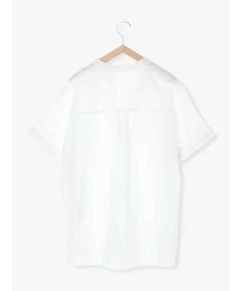 Samansa Mos2 blue(サマンサモスモスブルー)の「ドルマンスキッパーシャツ(シャツ/ブラウス・レディース・オフホワイト/イエロー/ネイビー・フリ-)」の7枚目の写真