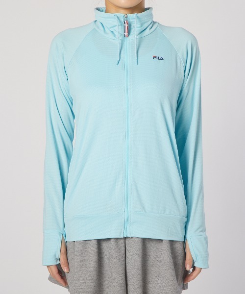 FILA(フィラ)★LADY'S_半ジップアップフーディーラッシュガード FILA☆新商品☆LADY'S_ジップアップラッシュガード_2色