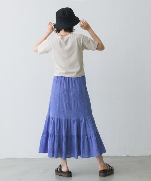 RETRO GIRL(レトロガール)の「メランジ刺繍ロゴTee(Tシャツ/カットソー・レディース・グリーン/オフホワイト/ピンク・FREE)」の7枚目の写真