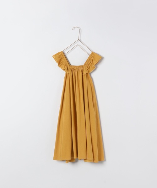 LOWRYS FARM(ローリーズファーム)の「カタフリルカットノースリーブワンピース 299637(ワンピース・キッズ・ピンク/イエロー/ブルー/ボルドー・110cm/120cm/130cm/140cm/150cm)」の1枚目の写真