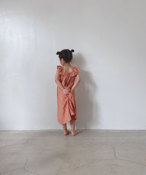 LOWRYS FARM(ローリーズファーム)の「カタフリルカットノースリーブワンピース 299637(ワンピース・キッズ・ピンク/イエロー/ブルー/ボルドー・110cm/120cm/130cm/140cm/150cm)」の6枚目の写真