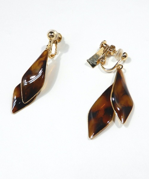 The Rule(ザルール)の「The Rule ザルール:Leaf double hook pierced earring:2連リーフ イヤリング(イヤリング・レディース・ホワイト/グレー/クリア/ブラウン・FREE)」の18枚目の写真