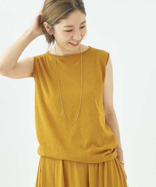 Plageプラージュスリーブレスニュアンスニットプルオーバー半袖ニット plage（プラージュ）の「スリーブレスニットプルオーバー
