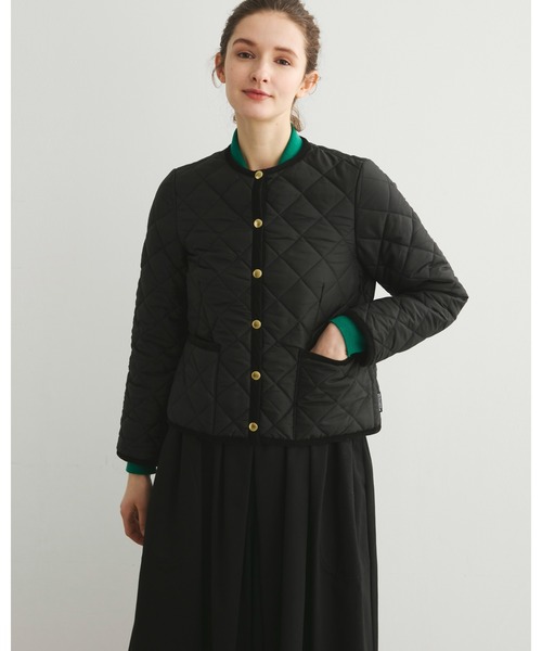 Traditional Weatherwear（トラディショナルウェザーウェア）の「ARKLEY（ノーカラージャケット・レディース・ネイビー/カーキ/アイボリー/ブラック×ブラック/ベージュ系その他・36/34/32/38）」の3枚目の写真