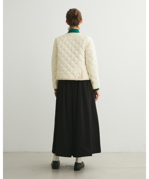 Traditional Weatherwear（トラディショナルウェザーウェア）の「ARKLEY（ノーカラージャケット・レディース・ネイビー/カーキ/アイボリー/ブラック×ブラック/ベージュ系その他・36/34/32/38）」の9枚目の写真