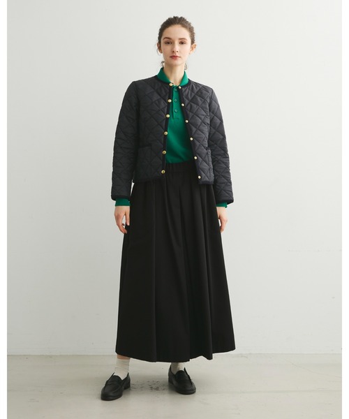 Traditional Weatherwear（トラディショナルウェザーウェア）の「ARKLEY（ノーカラージャケット・レディース・ネイビー/カーキ/アイボリー/ブラック×ブラック/ベージュ系その他・36/34/32/38）」の11枚目の写真