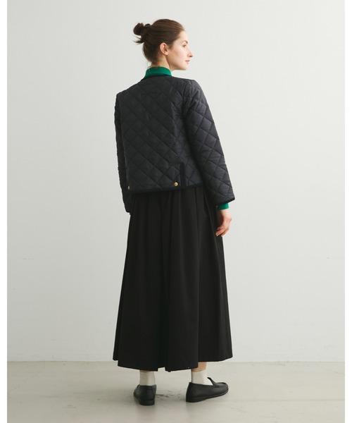 Traditional Weatherwear（トラディショナルウェザーウェア）の「ARKLEY（ノーカラージャケット・レディース・ネイビー/カーキ/アイボリー/ブラック×ブラック/ベージュ系その他・36/34/32/38）」の15枚目の写真