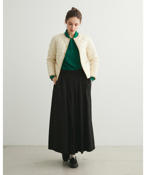 Traditional Weatherwear（トラディショナルウェザーウェア）の「ARKLEY（ノーカラージャケット・レディース・ネイビー/カーキ/アイボリー/ブラック×ブラック/ベージュ系その他・36/34/32/38）」の6枚目の写真