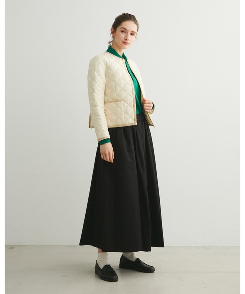 Traditional Weatherwear（トラディショナルウェザーウェア）の「ARKLEY（ノーカラージャケット・レディース・ネイビー/カーキ/アイボリー/ブラック×ブラック/ベージュ系その他・36/34/32/38）」の7枚目の写真