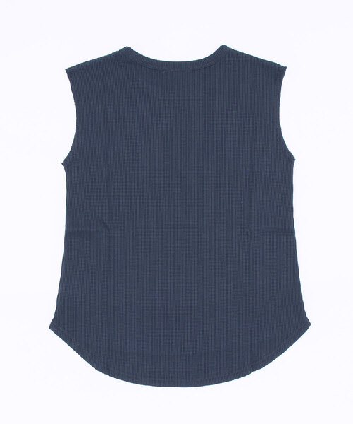 KOBE LETTUCE（コウベレタス）の「ワッフルフレンチスリーブカットソー（Tシャツ/カットソー・レディース・ブルー系/ホワイト/ブラック/グレイッシュベージュ/カーキ・L/M）」の11枚目の写真