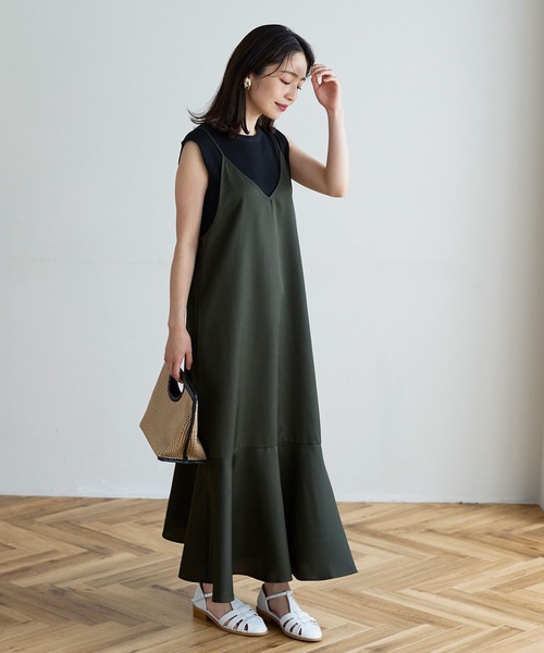 KOBE LETTUCE（コウベレタス）の「ワッフルフレンチスリーブカットソー（Tシャツ/カットソー・レディース・ブルー系/ホワイト/ブラック/グレイッシュベージュ/カーキ・L/M）」の15枚目の写真