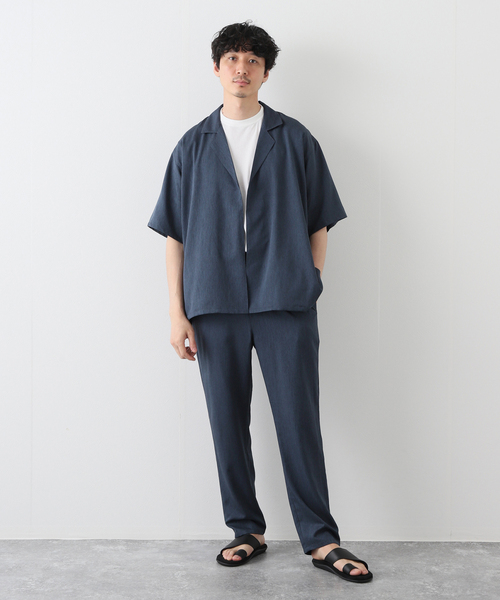 B.C STOCK(ベーセーストック)の「COOLFIBER RELAX SETUP(シャツ/ブラウス・メンズ・ブラック/カーキ/ネイビー/ブラウン/グレー/チャコールグレー/ベージュ・MEDIUM/LARGE)」の10枚目の写真