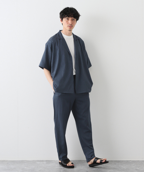B.C STOCK(ベーセーストック)の「COOLFIBER RELAX SETUP(シャツ/ブラウス・メンズ・ブラック/カーキ/ネイビー/ブラウン/グレー/チャコールグレー/ベージュ・MEDIUM/LARGE)」の11枚目の写真