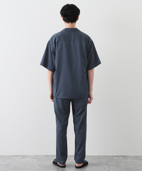 B.C STOCK(ベーセーストック)の「COOLFIBER RELAX SETUP(シャツ/ブラウス・メンズ・ブラック/カーキ/ネイビー/ブラウン/グレー/チャコールグレー/ベージュ・MEDIUM/LARGE)」の14枚目の写真