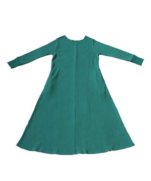 antiqua（アンティカ）の「リブカットソーワンピース（ワンピース・レディース・グリーン/アッシュグレー/オレンジ/ブラック/アイボリー・FREE）」の13枚目の写真