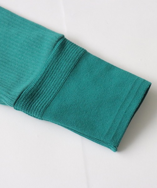 antiqua（アンティカ）の「リブカットソーワンピース（ワンピース・レディース・グリーン/アッシュグレー/オレンジ/ブラック/アイボリー・FREE）」の16枚目の写真