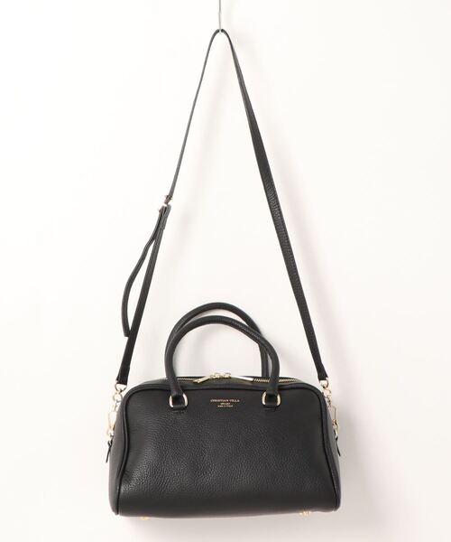 CHRISTIAN VILLA（クリスチャンヴィラ）の「【CHRISTIAN VILLA】レザーボストンバッグ(Q26415)（ボストンバッグ・レディース・ブラウン/ブラック・ALL）」の6枚目の写真