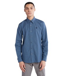 メンズ サトルチェック ライトウェイト フランネル シャツ