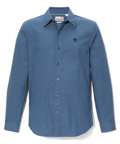 Timberland（ティンバーランド）の「メンズ サトルチェック ライトウェイト フランネル シャツ（シャツ/ブラウス・メンズ・オフホワイト/ダークブルー・SMALL/MEDIUM/LARGE/X-LARGE/XX-LARGE）」の8枚目の写真