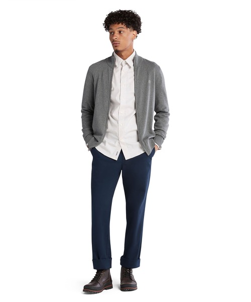 Timberland（ティンバーランド）の「メンズ サトルチェック ライトウェイト フランネル シャツ（シャツ/ブラウス・メンズ・オフホワイト/ダークブルー・SMALL/MEDIUM/LARGE/X-LARGE/XX-LARGE）」の10枚目の写真