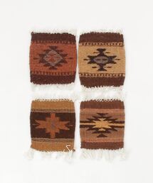 TIME WILL TELL WORKS（タイムウィルテルワークス）の「ZAPOTEC RAG COASTER 4P SET（ランチョンマット/テーブルウェア）」